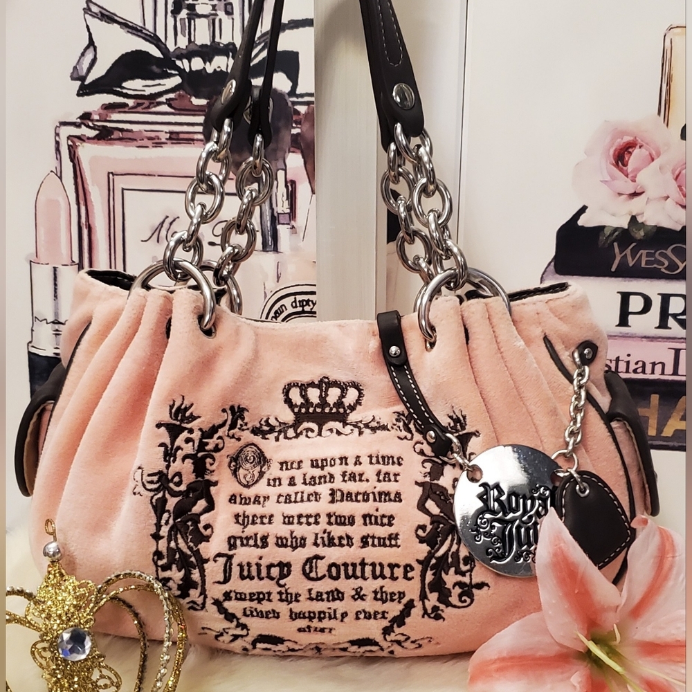 ***SOLD***Juicy Couture Pink "Fairytale" Hobo Handbag! - Picture 1 of 9